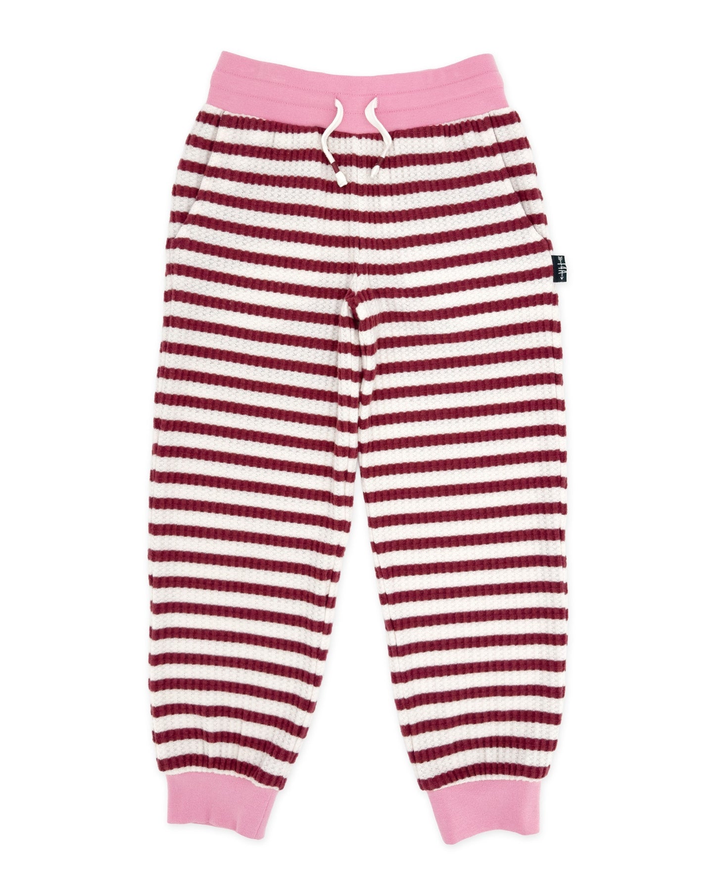 Prism Stripe Pant Set-Mystic Maroon