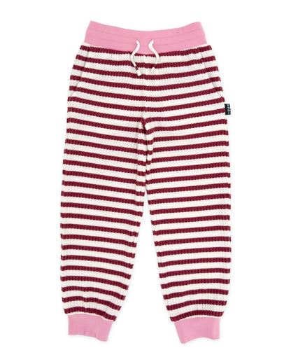 Prism Stripe Pant Set-Mystic Maroon