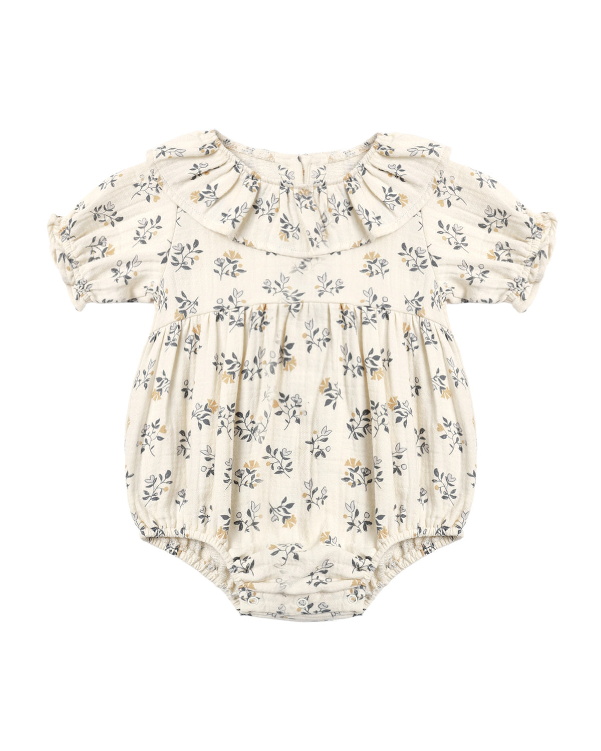 Collared Romper-French Floral/500CHAR