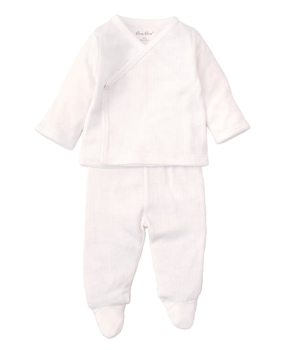 2 PC Pointelle Cross Tee/Pant Set-14121