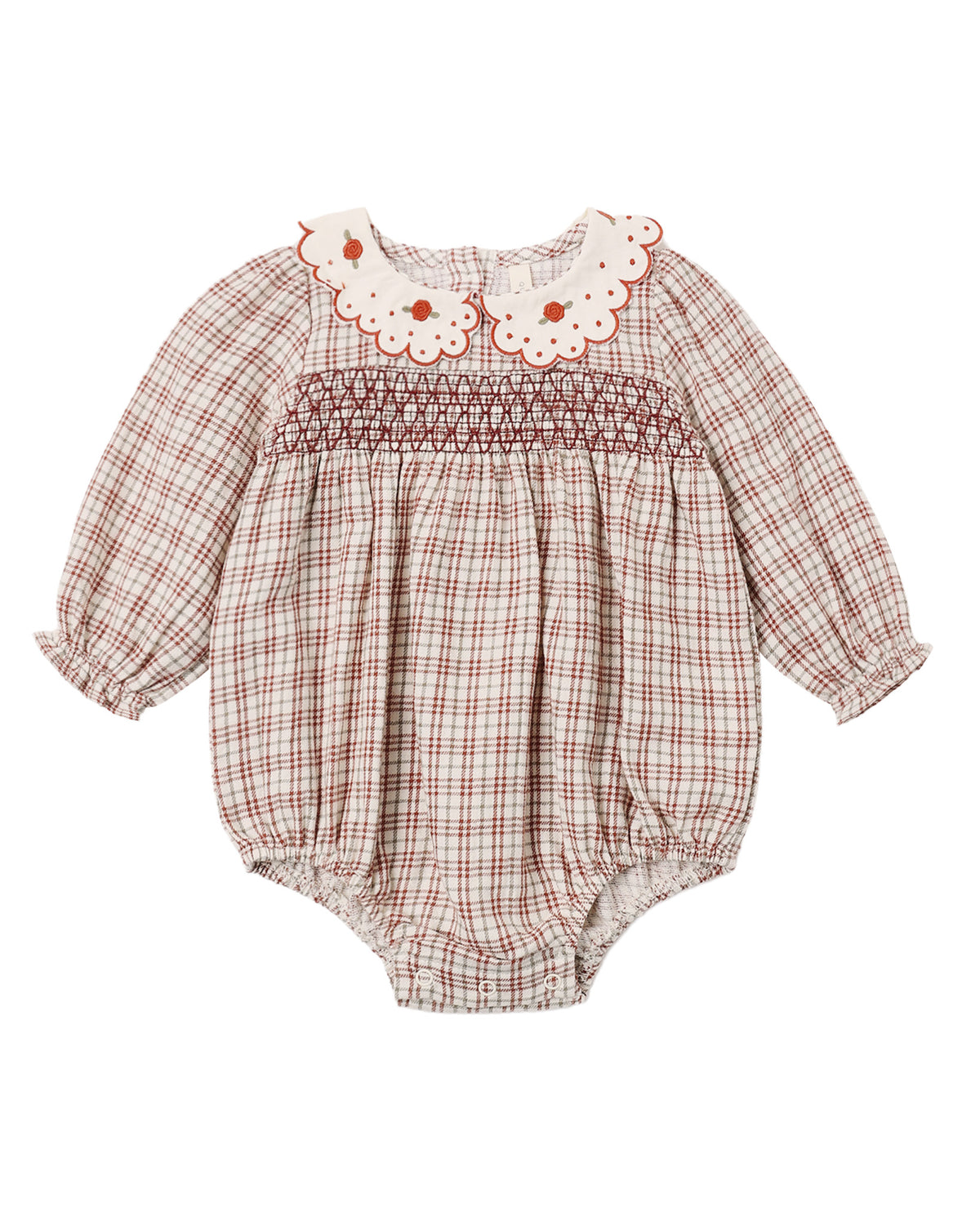 Callie Romper - Christmas Plaid