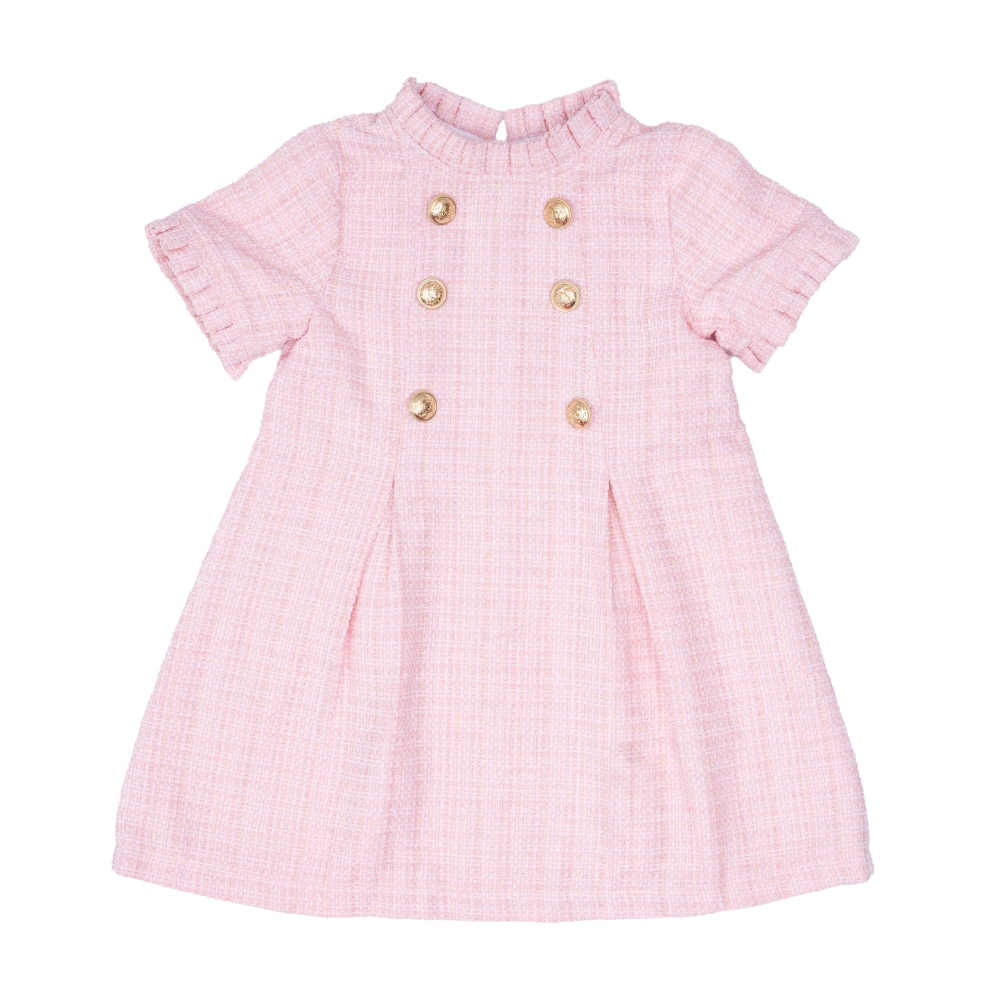 Emerson Dress - Pink Tweed