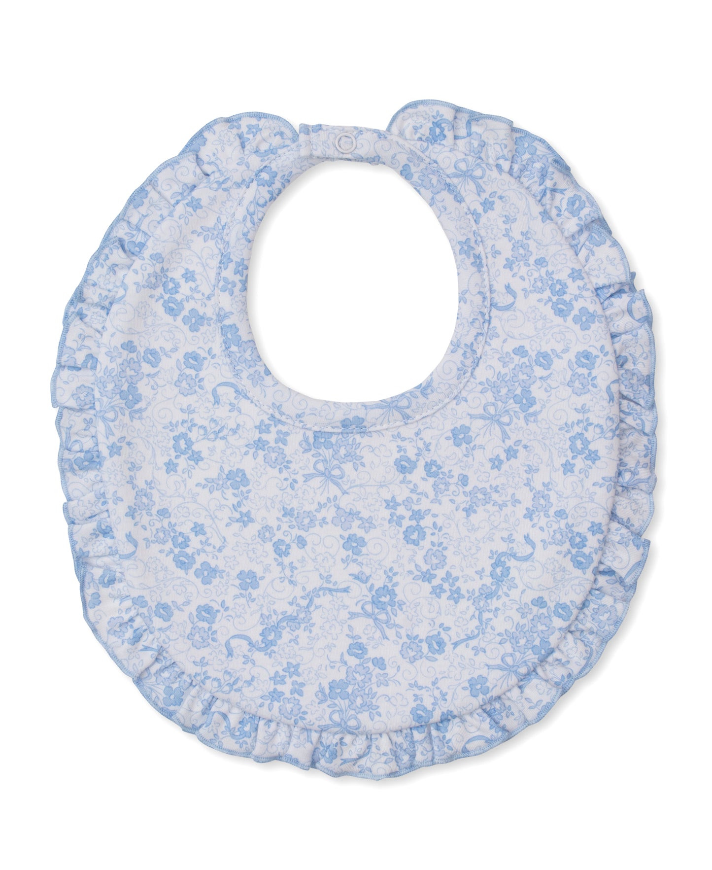 Old English Roses Blue Bib