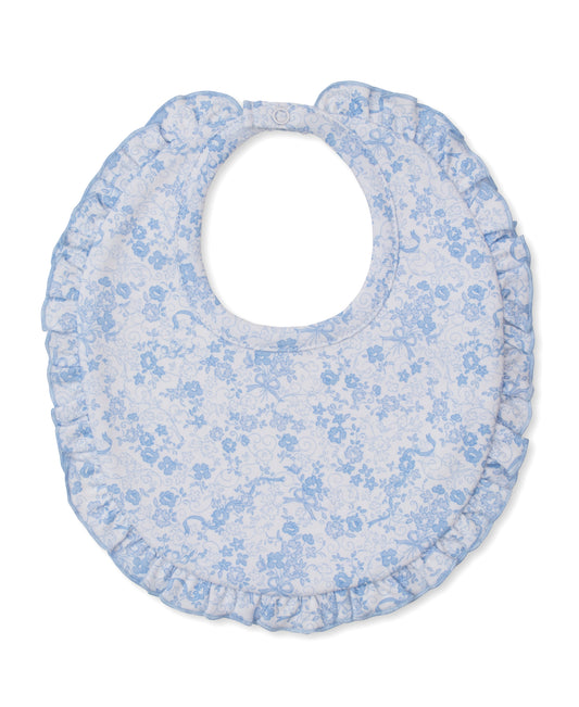 Old English Roses Blue Bib