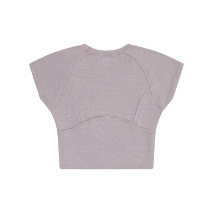 Rib Cap Slv. Top - Cobblestone