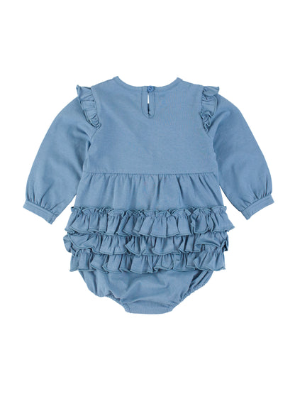 LS V-Ruffle Bubble Romper - 1AP0544