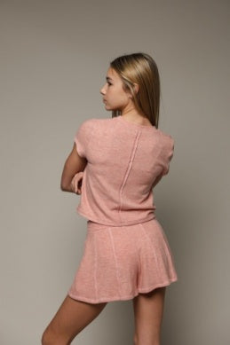 Raw-Seamed Swing Shorts