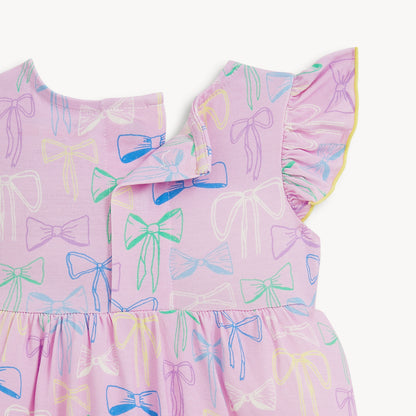 Take A Bow Dress W/ Bloomer