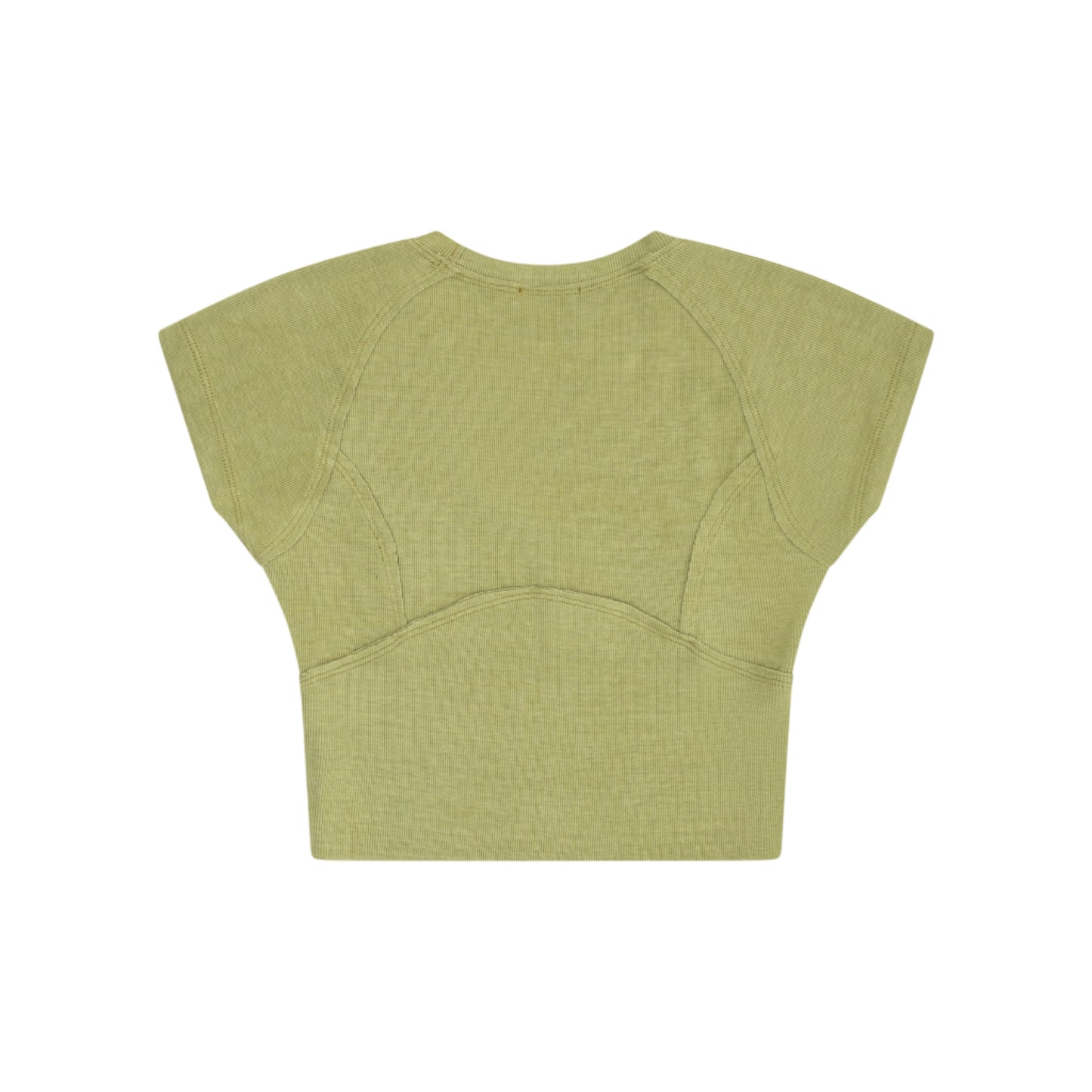 Rib Cap Slv. Top - Macha Tea
