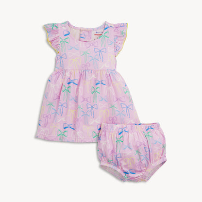 Take A Bow Dress W/ Bloomer