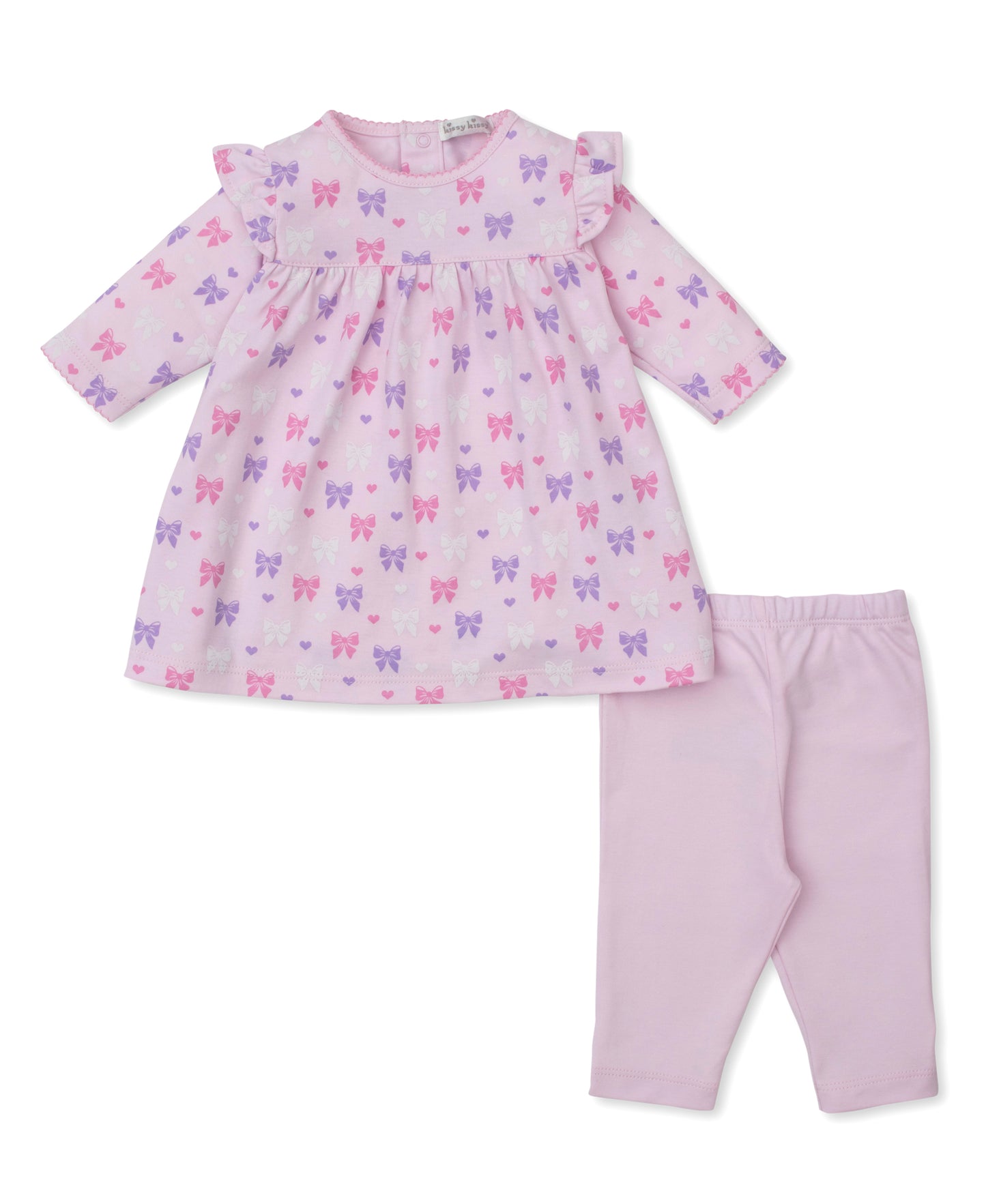 Billowy Bows Dress Set - Pink