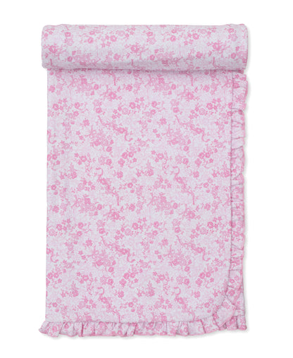 Old English Roses Pink Blanket