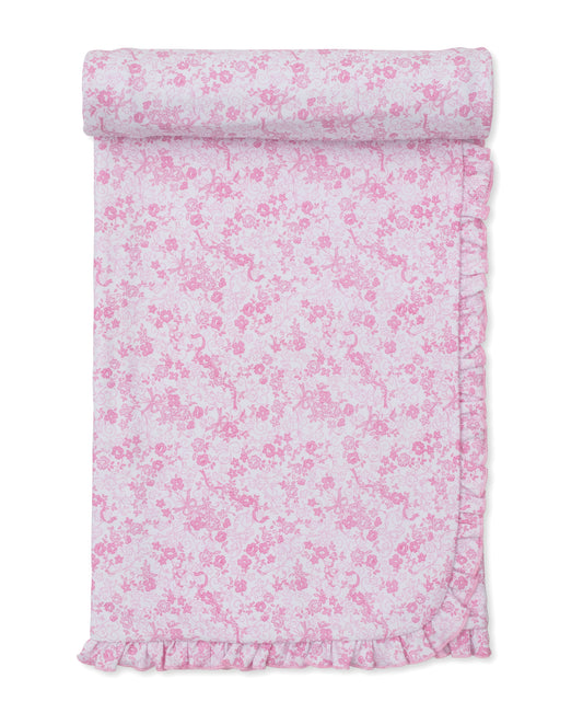 Old English Roses Pink Blanket