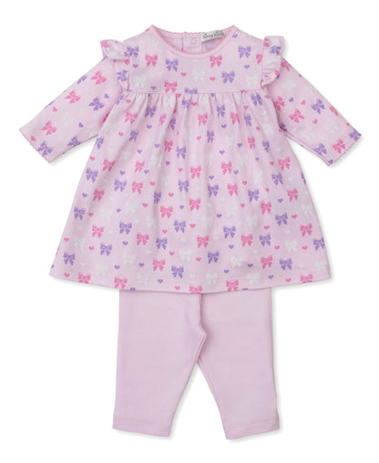Billowy Bows Dress Set - Pink