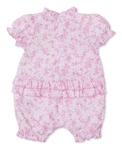 Old English Roses Pink Playsuit