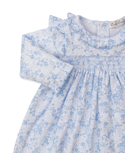 Old English Roses Blue Dress Set