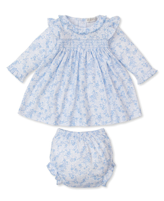 Old English Roses Blue Dress Set