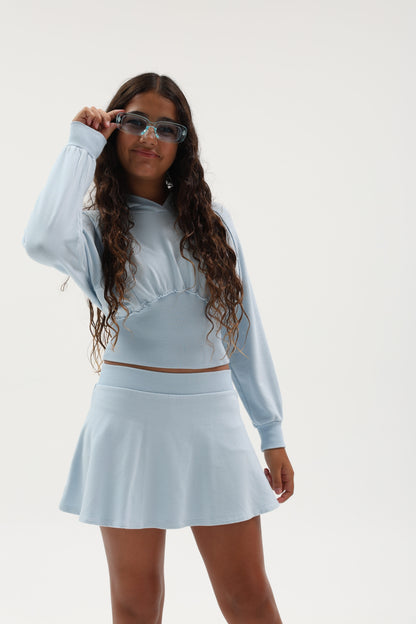 French Terry Skort - Cobblestone