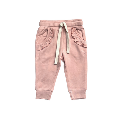 Blush Ruffle Joggers