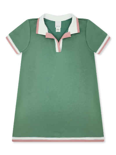 Palmer Polo Dress-Green