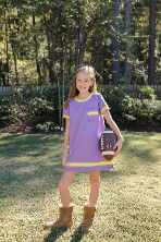 Landry Dress-Game day lavender
