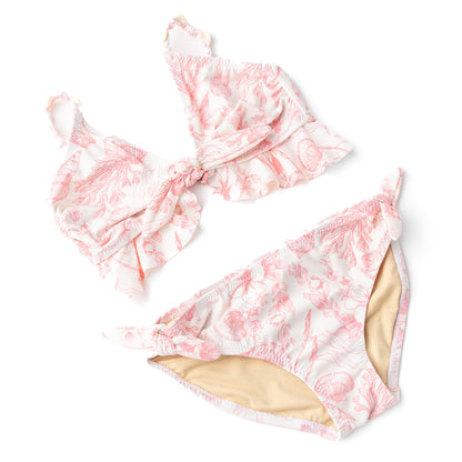 Ruffle Bikini - Seaside Toile