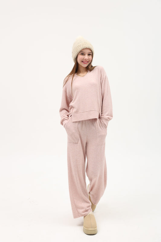 Wide Leg Pant - Moscato