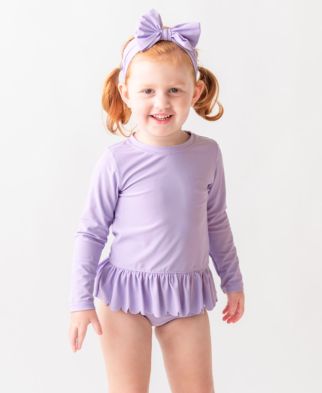 Swim Bow Headband - Lavender