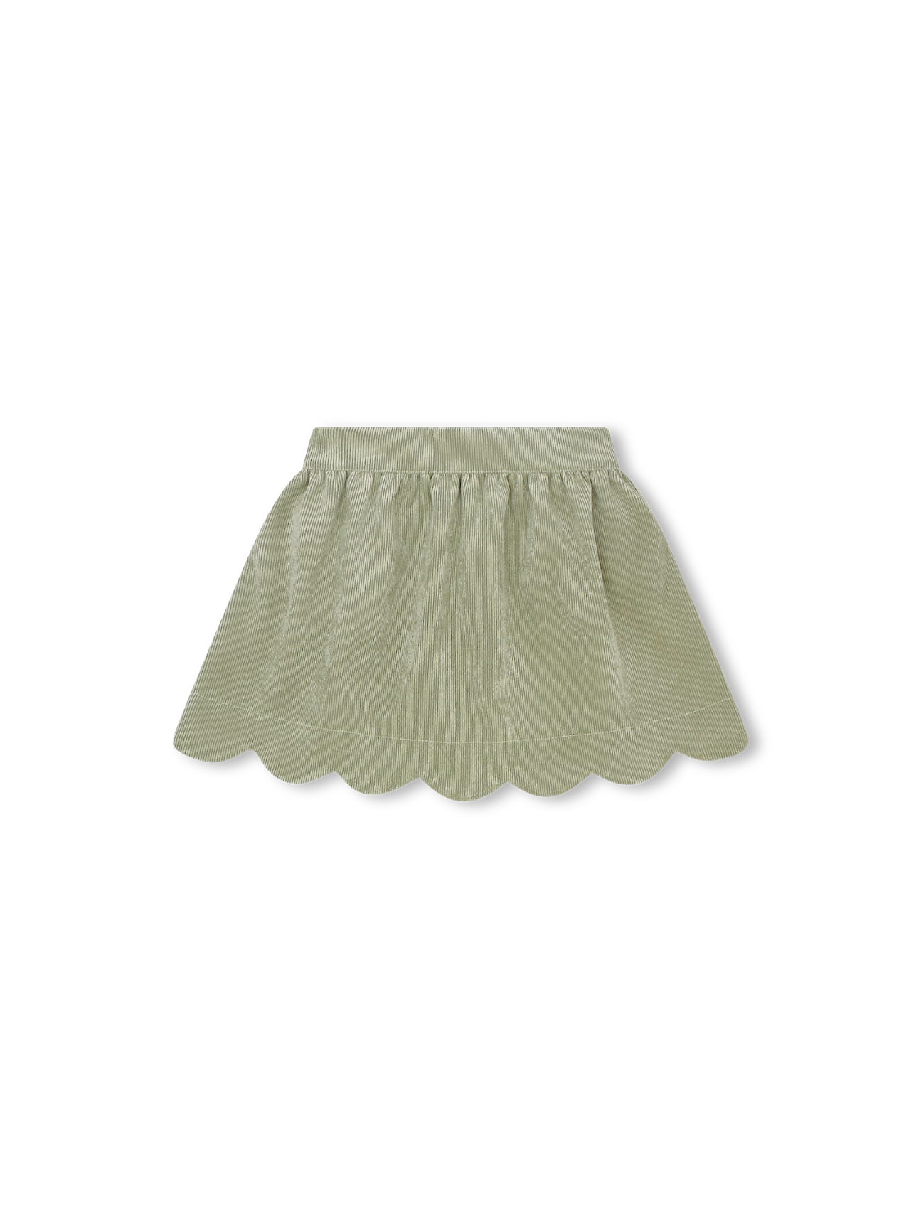 Susie Scallop Skirt-Sweetgrass Cord