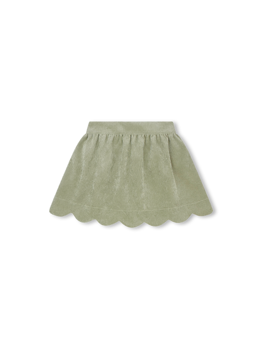Susie Scallop Skirt-Sweetgrass Cord