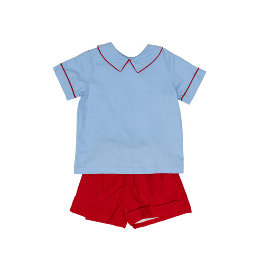 John Blue/Red Short Set