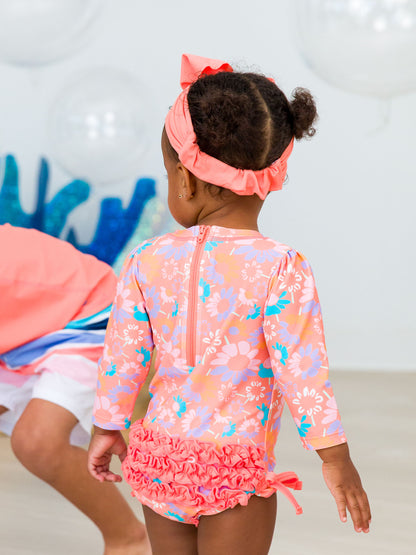 Swim Bow Headband - Coral