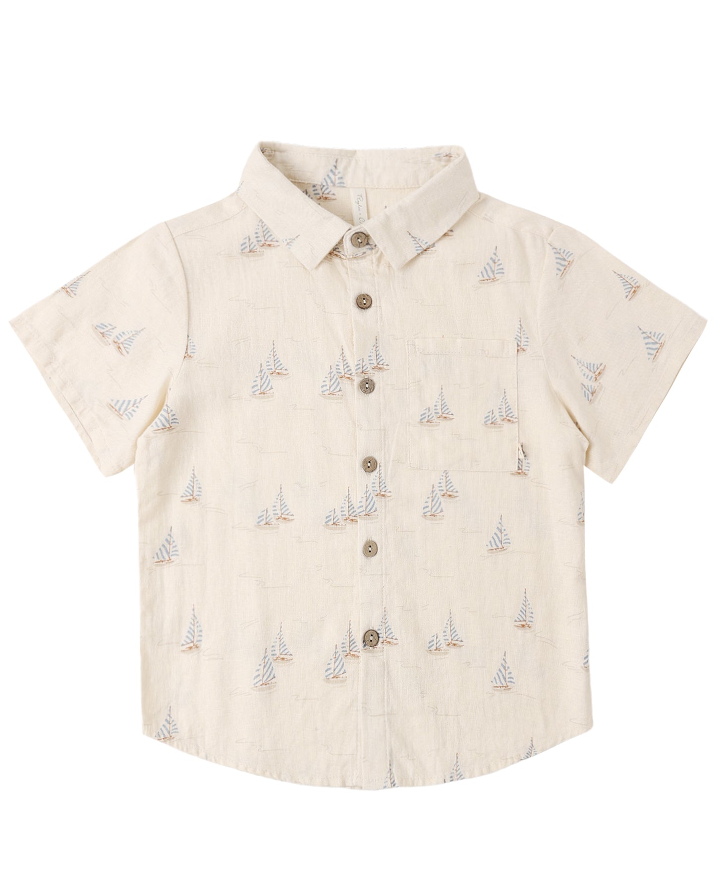 COLLARED SHORT SLEEVE SHIRT SAIL