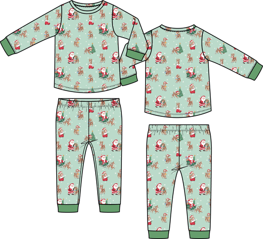 Vintage Santa Loungewear Set-121VRS