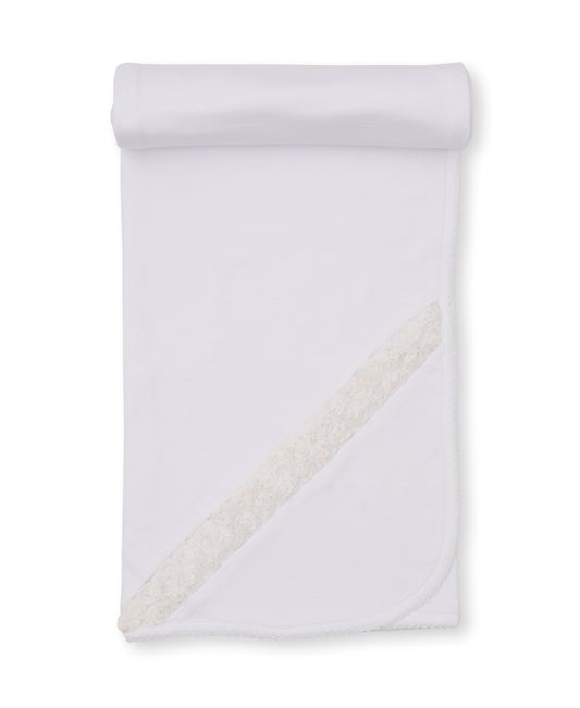 Miniature Roses Blanket - White