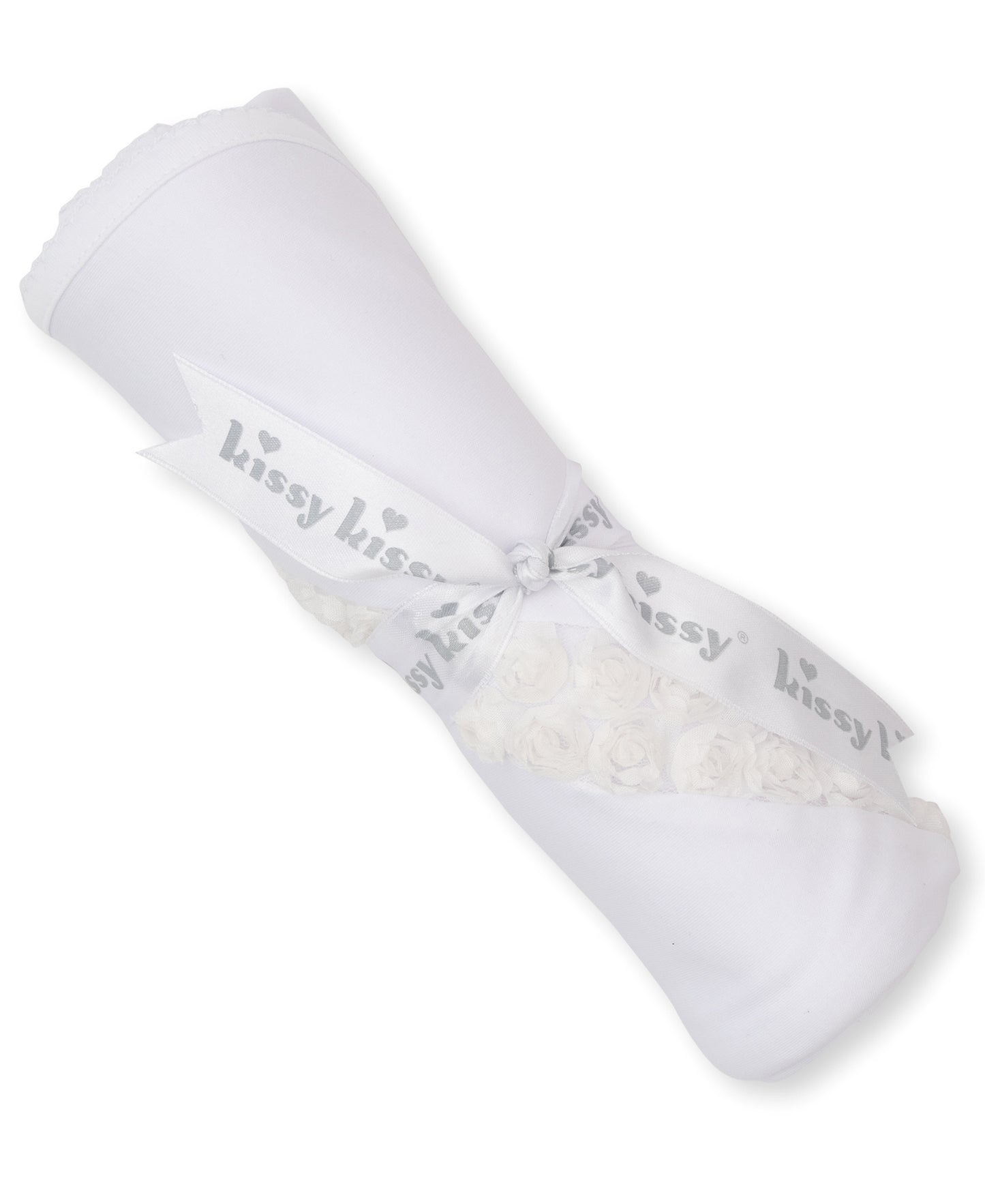 Miniature Roses Blanket - White
