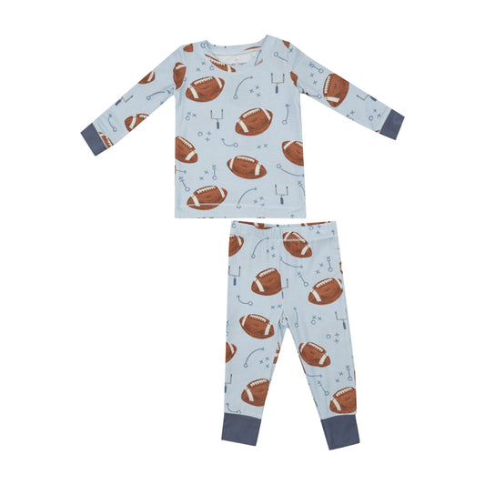 Footballs LS Pajama Set