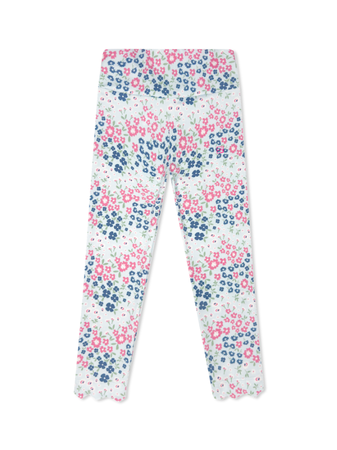 Sadie Scallop Legging-Baton Rouge Blooms