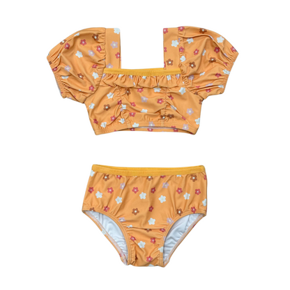 Puff Sleeve Swimsuit