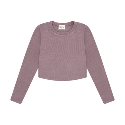 Rib L/S Top - Lavender Mist