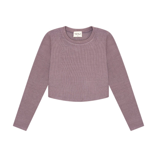 Rib L/S Top - Lavender Mist