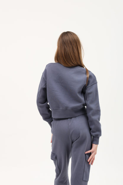 Cotton Reverse Insert Sweater