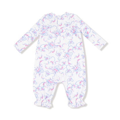 Ribbon Floral Fling - Cuff Romper