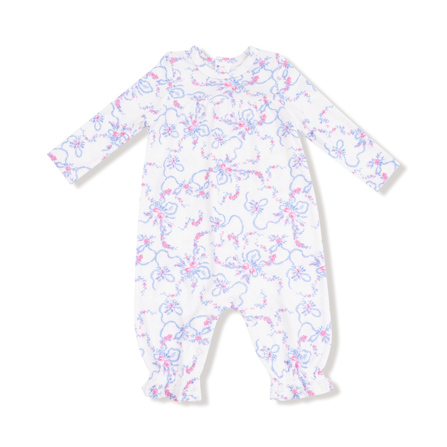 Ribbon Floral Fling - Cuff Romper