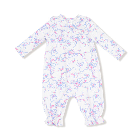 Ribbon Floral Fling - Cuff Romper
