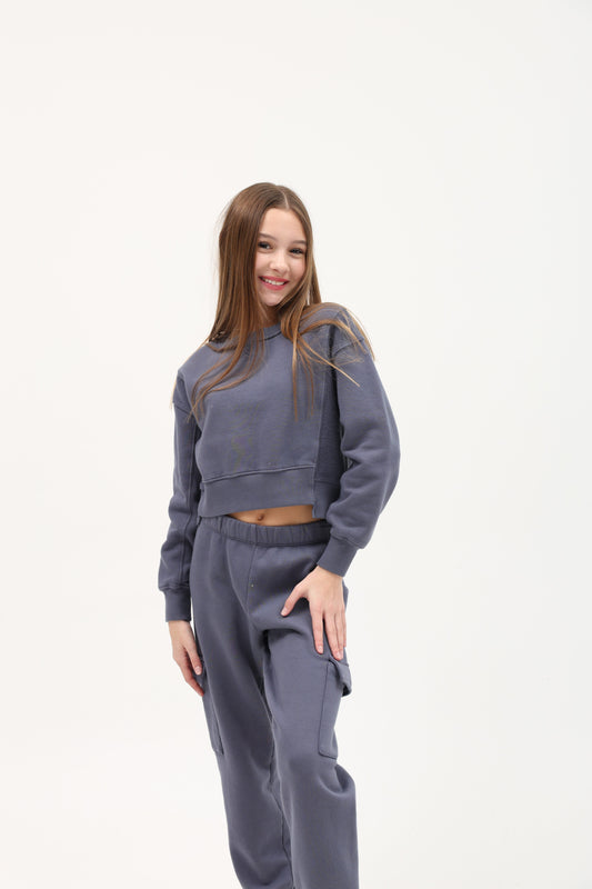 Cotton Reverse Insert Sweater
