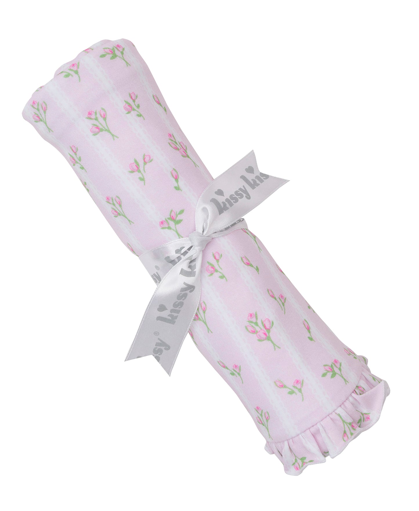Ribbon Stripe Bouquets Blanket