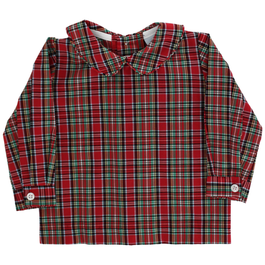 Tartan Boys Piped Shirt