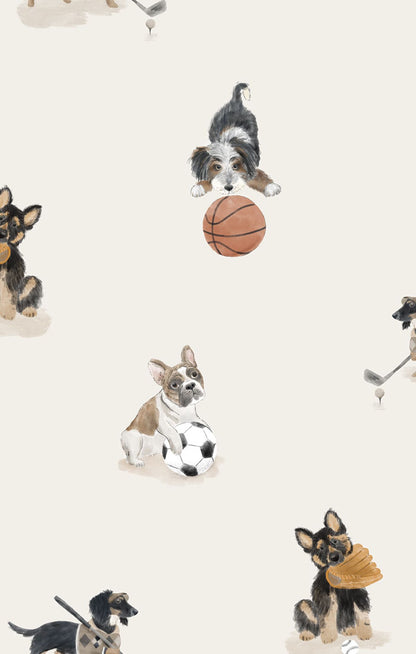 Sporty Puppies - Zip Footie