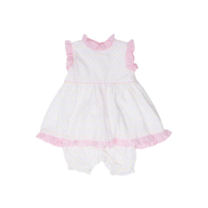 Raegan Bloomer Set - Pastel Swiss Dot